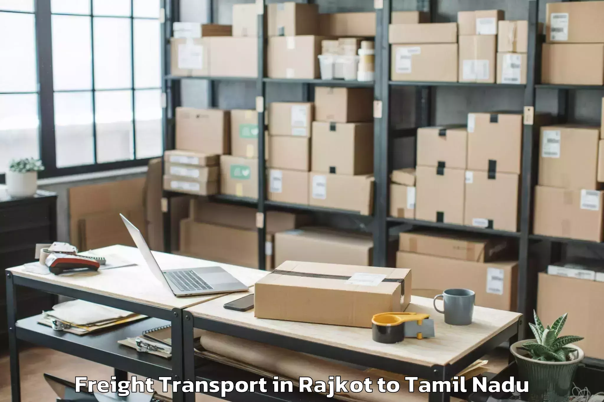 Expert Rajkot to Korampallam Freight Transport